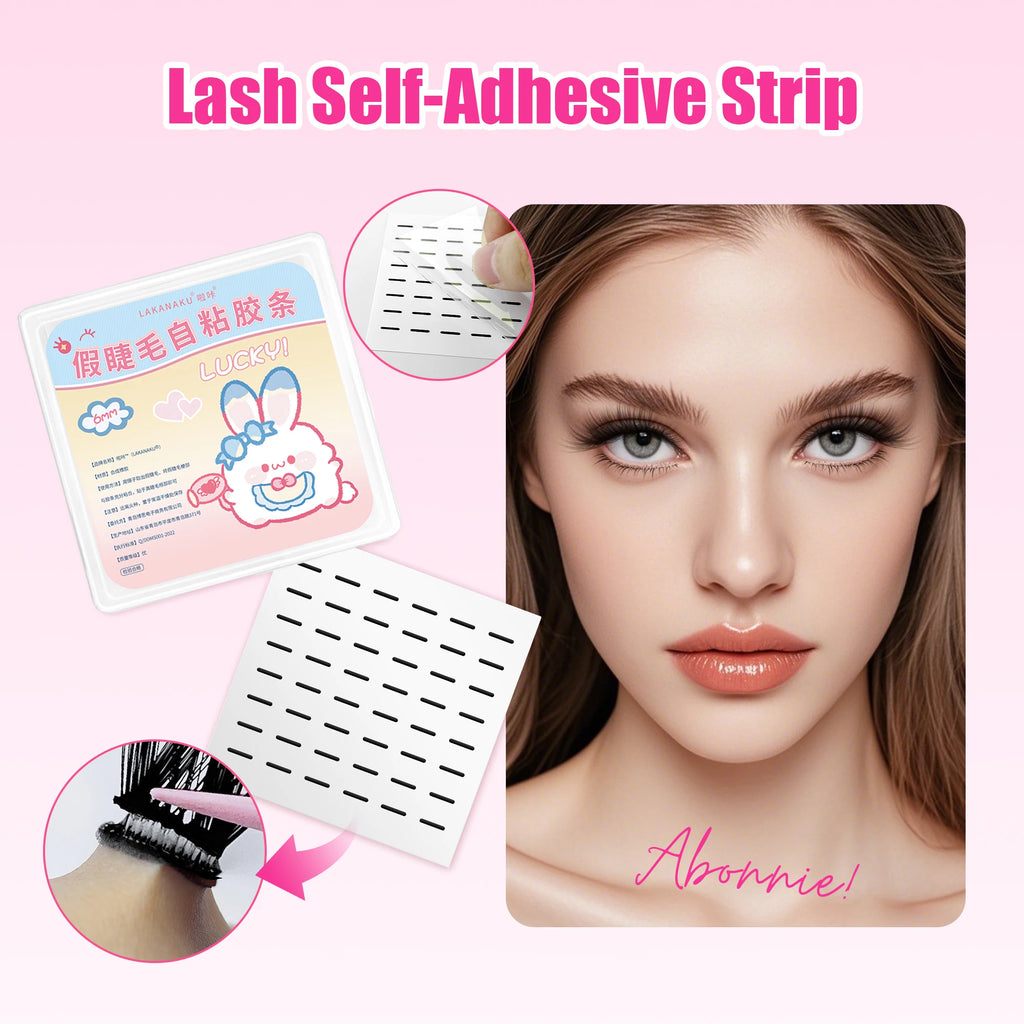 LAKANAKU 168 Fans Diy Cluster Lashes Cat Eye Lashes Invisible Band Premium Mink Manga Lash Clusters